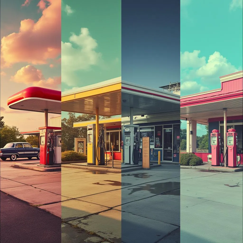 Evolución de una estación de servicio